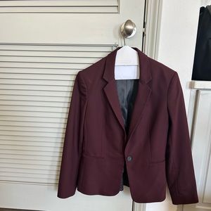 Plum colored tapered fit, size 10, Express store blazer.